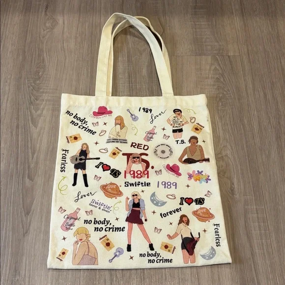 Taylor Swift Eras Tour Canvas Tote Bag - Picture 2 of 11